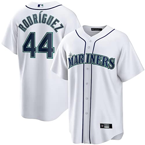 Outerstuff Youth Julio Rodriguez Seattle Mariners Replica Home Jersey (as1 Alpha l Regular Youth Large (14-16)) White