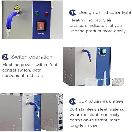 2L/4L Jewelry Steam Cleaner Machine for Gold, Silver & Stainless Steel - Professional Cleaning Equipment for Effective Jewelry Care