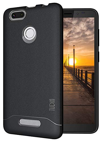 TUDIA Nuu Mobile A5L Case, [Arch] Shock Absorption Drop-Proof Lightweight Scratch Resistant TPU Bumper Protection Cover for Nuu Mobile A5L (Black)
