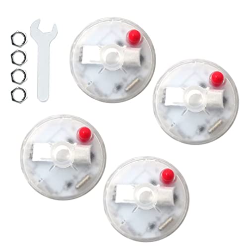 4Pcs Auto Auto Flash LED Car Wheel Hub Tire Valve Cap Light Lamp 15 Lighting Modes, Solar Energy Powered
