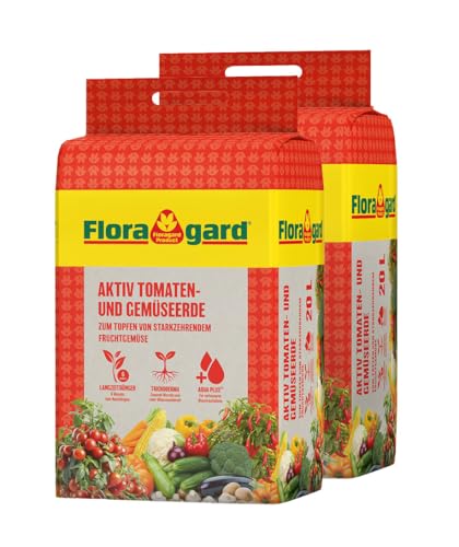 Floragard Aktiv Tomaten- und Gemüseerde mit 6 Monate...