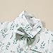 ZOEREA Baby Boy Suit Gentleman Outfit Clothes Infant Tuxedo Short Sleeve Dress Shirt+Suspender Pants+Bowtie+Hat 0-18M