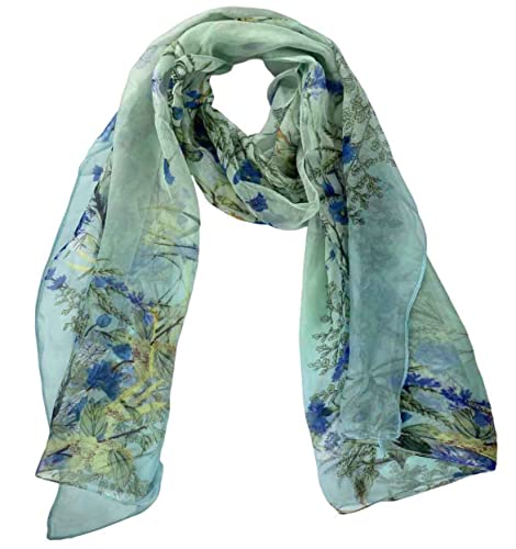 Xyueanlo Scarfs for Women Lightweight Scarves Fashion Print Floral Pattern Scarf Shawls2