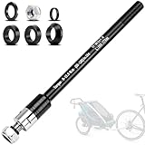 CHRI Steckachse Fahrradanhänger M12 x 1,0 (160–178 mm) Steckachse mit Fahrrad Achsadapter Fahrrad Steckachsenadapter