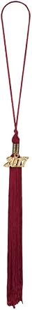 Elementary school Graduation Gown and Cap - Shiny (Maroon, 4'3 - 4'5 (131cm - 138cm))