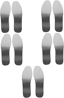 SHERCHPRY 5 Pairs Stainless Steel Insole Metal Orthotics Man