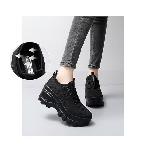 Image of Women's Breathable Platform Walking Shoes Comfort Platform Sneakers