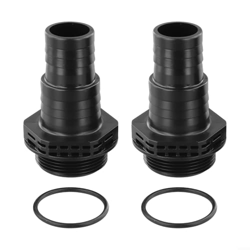 2 oder 4 Stück Poolpumpen-Anschlussset, für SPS25 SPS50, für SPS75 SPS100, schwarzer ABS-Wasserauslass und O-Ring für einfache (2 Sets 2 oder 4 Stück Poolpumpen-Anschlussset, für SPS25 SPS50, für SPS75 SPS100, schwarzer ABS-Wasserauslass und O-Ring für einfache (2 Sets