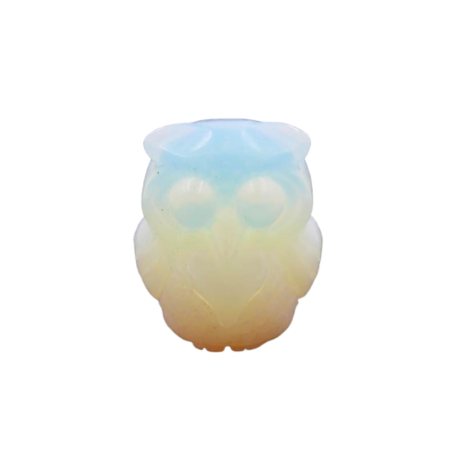Zicnjodye 1pc Natural Stone Owl Shape Ornament