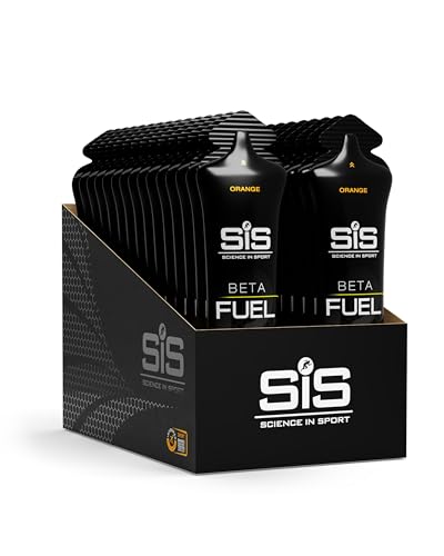 Science in Sport Beta Fuel Gel Gel Energético de Doble Fuente 30 x 60ml Naranja Vegano - 40g de Carbohidratos en Proporción 1:0.8, Muy Buen Proveedor de Energía