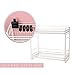 zccz 2-Tier Bathroom and Kitchen Organizer - Skincare Storage - Easy Assembly Countertop Rack - White Cream Color Multi-Purpose Holder for Bathroom or Kitchen Essentials - Compact and Durable Design