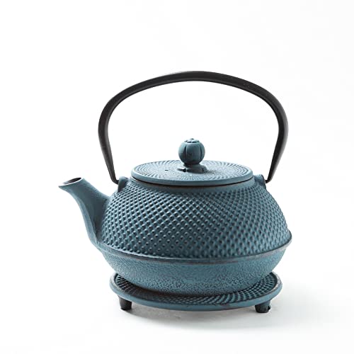 Tealøv TETERA HIERRO FUNDIDO 800 ML SET – SERVICIO DE TÉ COMPLETO de Tetera de Hierro Fundido con Infusor, Tazas de té y… - Imagen 6