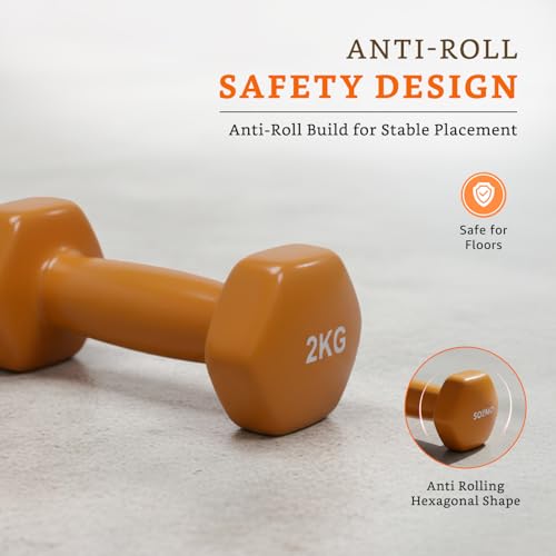 Image of Amazon Brand - Solimo Vinyl Dumbbell