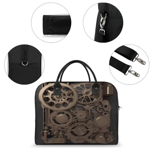 Bolso Maletín Steampunk para Laptop con Correa y Asa miniatura 6