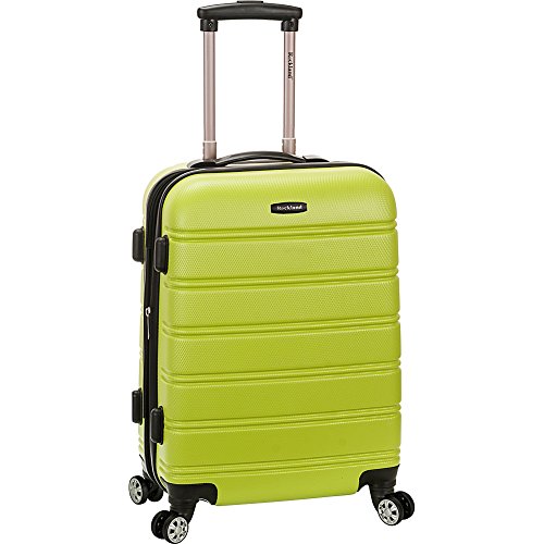 Image of Rockland Melbourne Hardside Expandable Spinner Wheel Luggage, Carry-On 20 inch, Lime