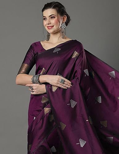 Image of Flosive Women Woven Beautiful Mix Color Kanjivaram Silk Saree With Zari Weaving