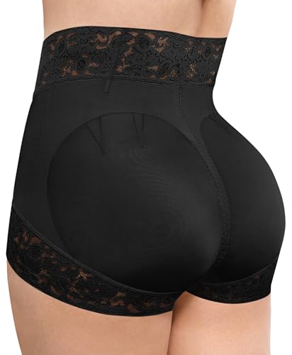 SHAPELLX Shapewear for Women Tummy Control Short Faja Body Shaper Compression Panties Mid Waisted Briefs Lace Underwear