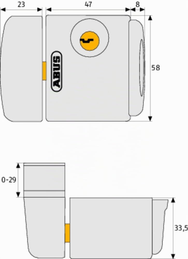 ABUS Serrure de Fenêtre Supplémentaire FTS3003 AL0145 - Serrure pour Fenêtres Ouvrant vers L'Intérieur, à Verrouillage Identique - Niveau de Sécurité 5 - 31737 - Blanc