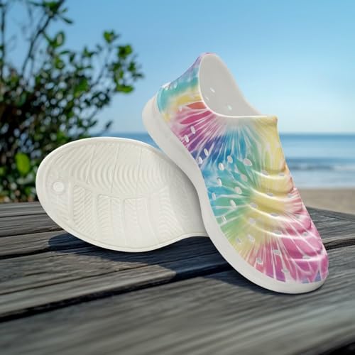 Clogs Boys Girls Kids Trendy Tie-dye Garden Shoes Slip on Sandals Water Summer Shoes for Outdoor Beach Pool2
