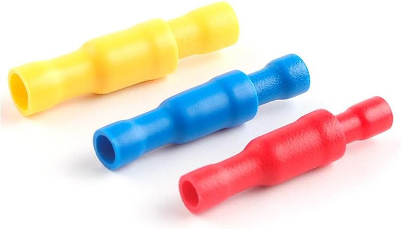 50PCS 25Set MPD FRD PVC Shaped Female Male Butt Insulating Terminal Electrical Wire Crimp Connector(Yellow)