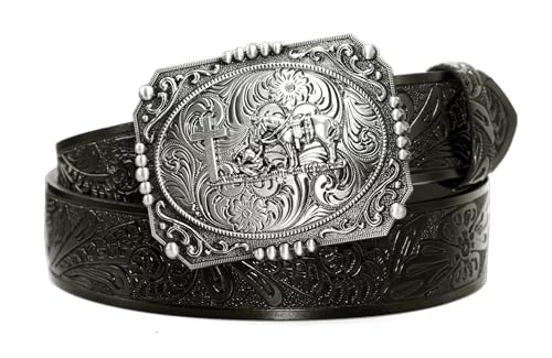 Cowboy Belts With Buckle for Men Classic & Western Acanthus Fashion Designs Handmade Genuine Cow Leather2
