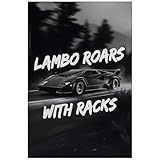 Motivational Wall Art for Office, Super Car Art Canvas, Inspirational Automotive Decor for Lamborghini Sportscar Lovers, Motivational Wall Decor for Home, Inspiring Car Poster (36 X 24 in)
