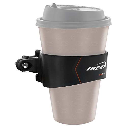 Ibera Bike Handlebar Cup Holder, Black with Multi-Way Mount for Commuters and Road bike - Thumbnail 5