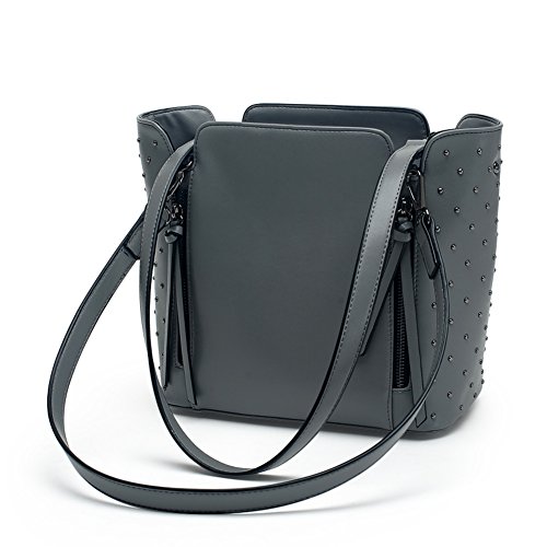 Sac à épaule femme avec rivets, idéal pour le travail et les sorties urbaines