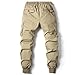 QOAAIE Men's Casual Slim Fit Cargo Pants Daily Work Athletic Trousers Outdoor Fashion Streetwear Hiking Pant (Khaki 1,38)