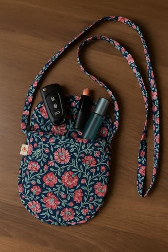 Image of Cotton Handblock Printed Sling Bag for Girls | Beach Bag | Crossbody Shoulder Bag for Womens Handbags & Bags