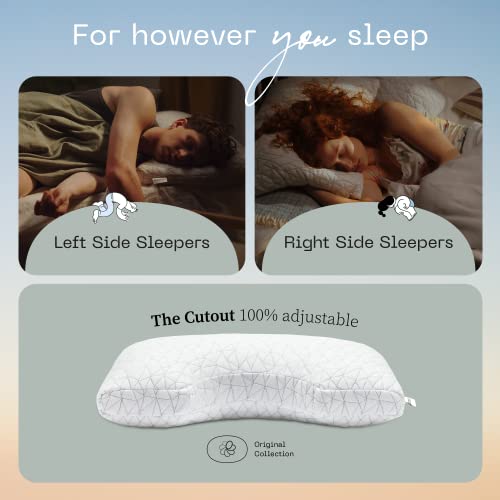 Coop Home Goods Cut-Out Side Sleeper Pillow - Notch Memory Foam Pillow, Cervical Pillow For Side Sleepers, Neck Pillows For Pain Relief Sleeping, Ergonomic Pillow, Bed Pillow For Sleeping (King Size) #TOP2