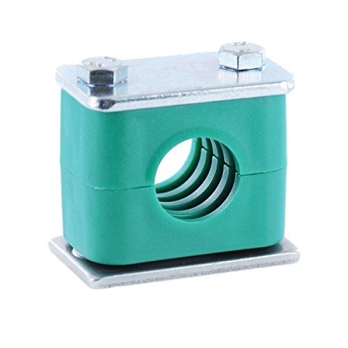 Preisvergleich Produktbild Hydraulikrohrschelle Rohrschelle Schlauchschelle mit Anschweißplatte 22 mm