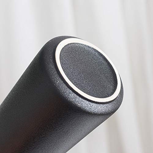 Vanenjoy 7" Desktop Minimalist Black Ceramic Vases Home Office Decoration Frosting Finish Vase (Medium Plain) #TOP3