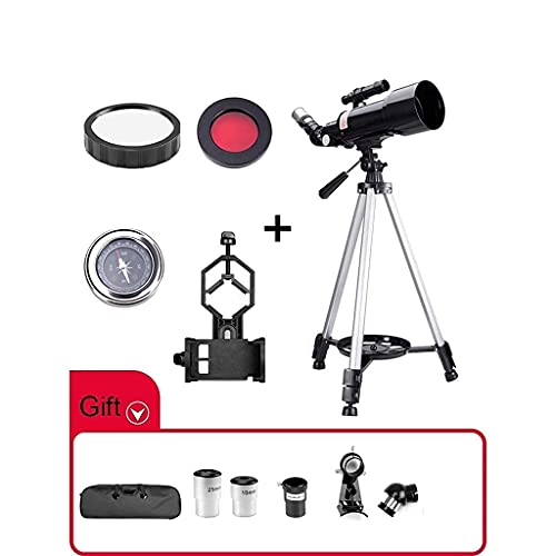 Telescopio portátil refractor para astronomía con trípode y bolsa miniatura 3