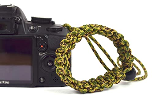 Image of Paracord Wrist Strap for robust hand grip to hold all DSLR camera /heavy gear /Binocular