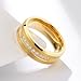 SOXEMAN Luxury fashion men's and women's tungsten steel rings, gorgeous palace wide 8mm shining wedding golden rings (14)