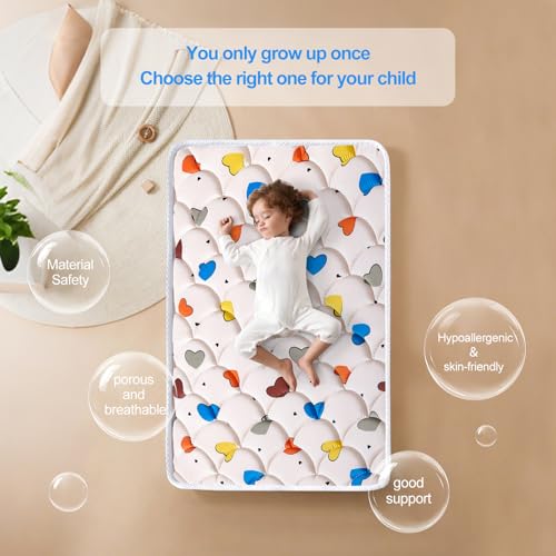 Image of Pack and Play Mattress (38 inchx26 inchx1.5),Skin Friendly Fabric, Soft, Breathable and Quiet, Provides Baby Friendly Support and Helps Healthy Spine Development,Pack and Play Topper.