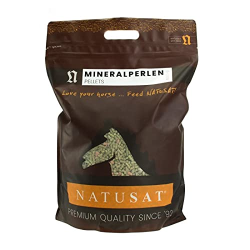 Natusat Mineral Perlen 8 kg Pellets mit hohem Kräuter-, Gemüse-, u. Fruchtanteil | Mineralfutter für Pferde Cover