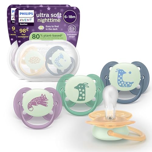 Imagen de Philips Avent Chupetes Ultra Soft Nighttime Diseño ortodóntico