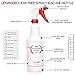 Uineko Plastic Spray Bottle (4 Pack, 32 Oz, All-Purpose) Heavy Duty Spraying Bottles Leak Proof Mist Empty Water Bottle for Cleaning Solution Planting Pet with Adjustable Nozzle and Measurements