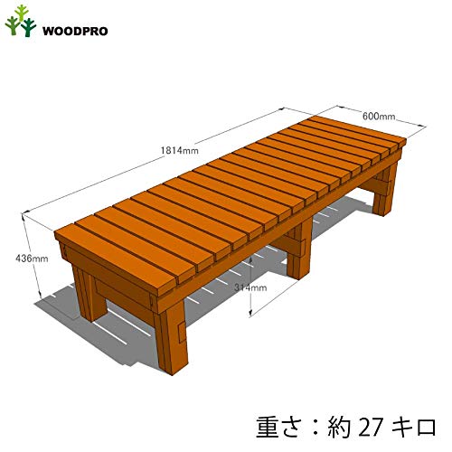 Amazon.co.jp: WOODPRO ウッドデッキ 濡れ縁 縁台(国産杉 板幅8.6cm