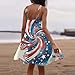 July 4th Dresses Women Maternity Stars Stripe Graphic Festival O Neck Sleeveless Fashion Patriotic USA Flag 4th of July Outfits Vestidos De Verano para Mujer 2025