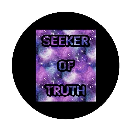 Seeker Of Truth ~ Celestial Nebula Art PopSockets Swappable PopGrip, Black - Image 3