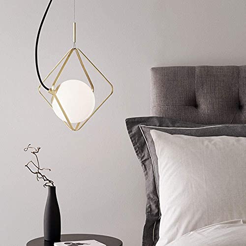 Lámpara colgante de vidrio E27 moderna de estilo industrial vintage ajustable L 4