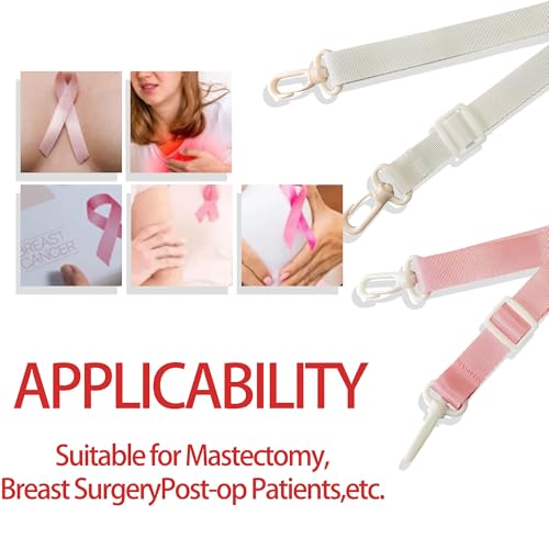 Image of 3Pcs Shower Lanyard for Mastectomy Drain Holder with Hook, JP Drainage /Breast Cancer /Bilateral /Unilateral /Abdominal Debridement /Tummy Tuck Patients, After-Surgery Recovery Management