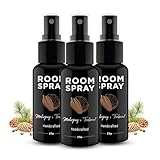 Bathroom and General Room Spray, Long Lasting Fragrance (Mahogany Teakwood, 3 Pack)