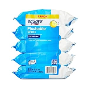 Equate Flushable Wipes, Fresh Scent...