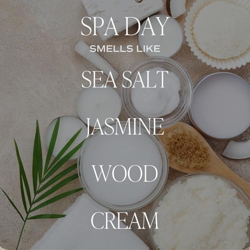 Image of Sweet Water Decor Spa Day Reed Diffuser Set - Sea Salt, Jasmine, Wood, and Cream Scented Diffuser - Relaxing Spa Scent Diffusers for Home, Long Lasting Fragrance, Made in the USA