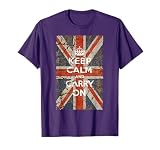 Keep Calm and Carry On with UK Flag T-Shirt