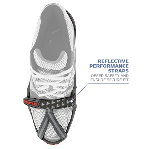 Yaktrax Run Traction Cleats for Running on Snow and Ice (1 Pair) Body&BrainFitness
